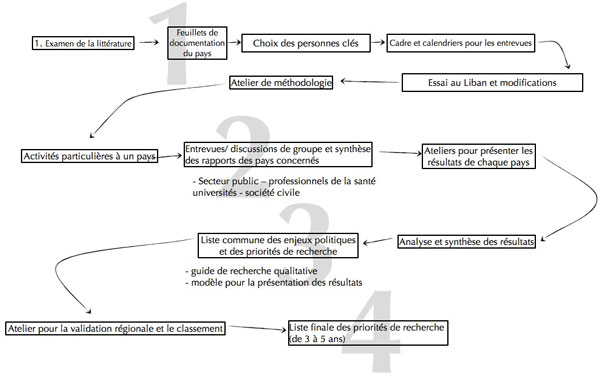 Figure 4 : Processus d'établissement des priorités au Moyen-Orient et en Afrique du Nord